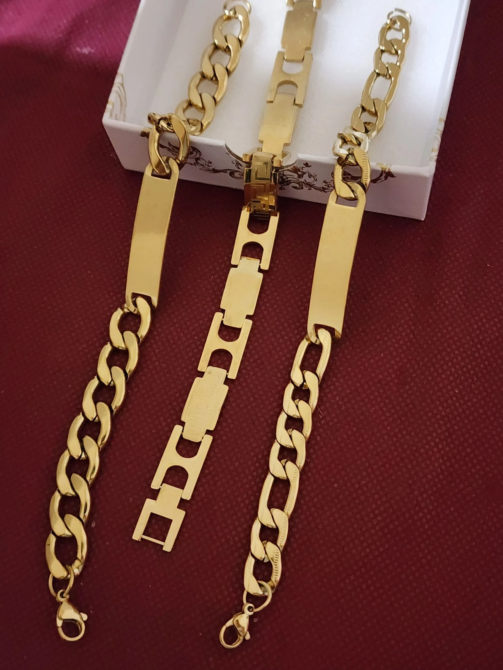 Lot of 3 stainless steel bracelets – photo 4